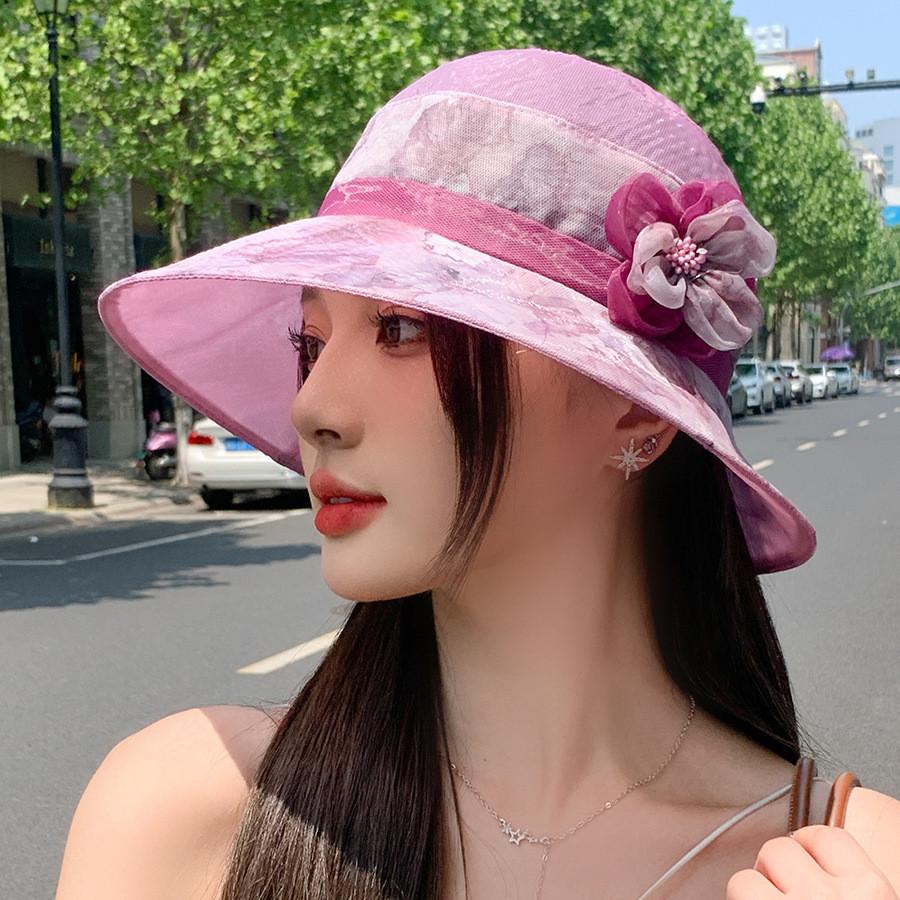 Spring Summer Cotton Sun Hat For Moms With Wide Brim And Breathable Design For Outdoor Activities