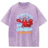 Lobster Seafood Shellfish Food Luxury Designer Mens High Quality Custom T Shirt Mens Funny Washed Clothes
