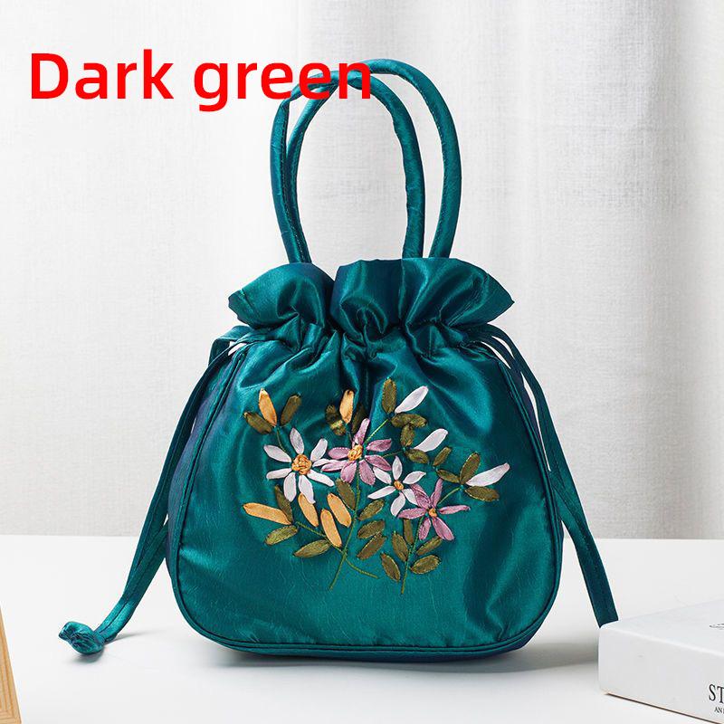 

Сумочка женская маленькая сумка в этническом стиле с вышивкой ручной работы Сумка для мамы Женская сумка-ведро для покупок на шнурке