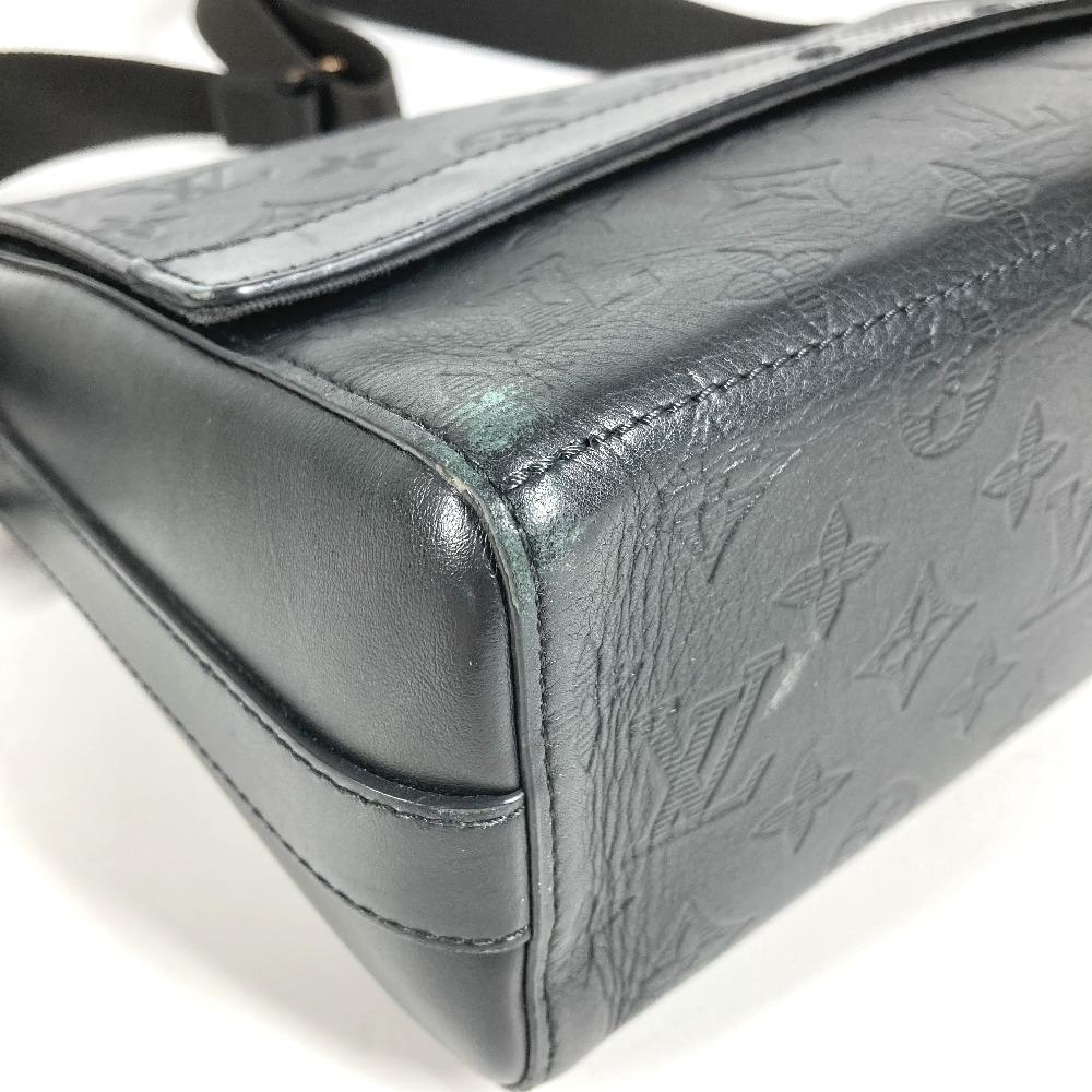 Louis Vuitton M44729 Monogram shadow Sprinter Messenger Shoulder Bag Black