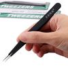 1/2Pcs Anti-Static Metal Tweezers Set Pointed Curved Tweezer Precision Maintenance Industrial Tool Electronics Repair Tools