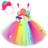 Colorful Candy Ice Cream Mesh Tutu Skirt for Girls