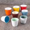 Dual-Color Melamine Tea Cup - Porcelain-Like Plastic Cup for Restaurants, Hot Pots, and Cafeterias