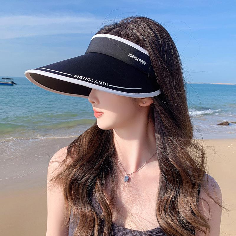 New empty top sunscreen hat women's anti-purple line summer ice silk sun hat cycling big brim sun hat