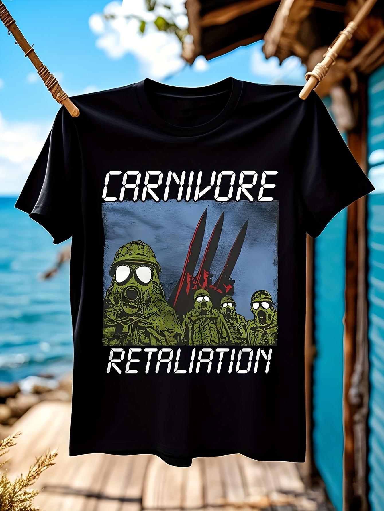 Vintage Carnivore Band Graphic Tshirt Heavy Metal Tee wit... S