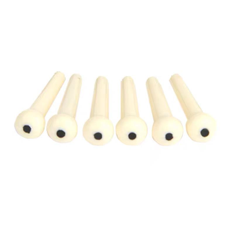 Wooden Guitar Bridge and String Pins Set