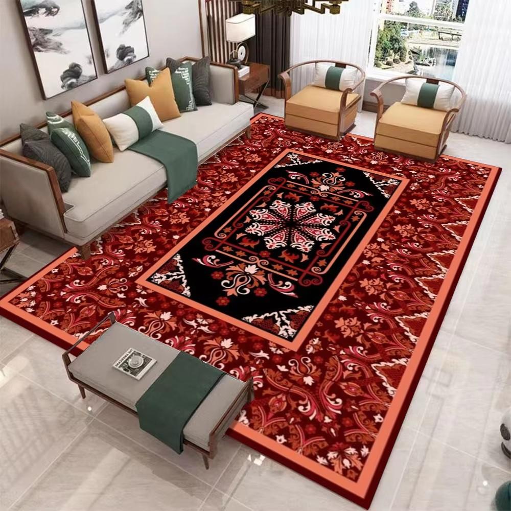 Luxury Bohemian Rugs Carpet Exotic Print Rug Home Decor Large Floor Mat for Spacious Living Room Bedroom Kitchen Classic