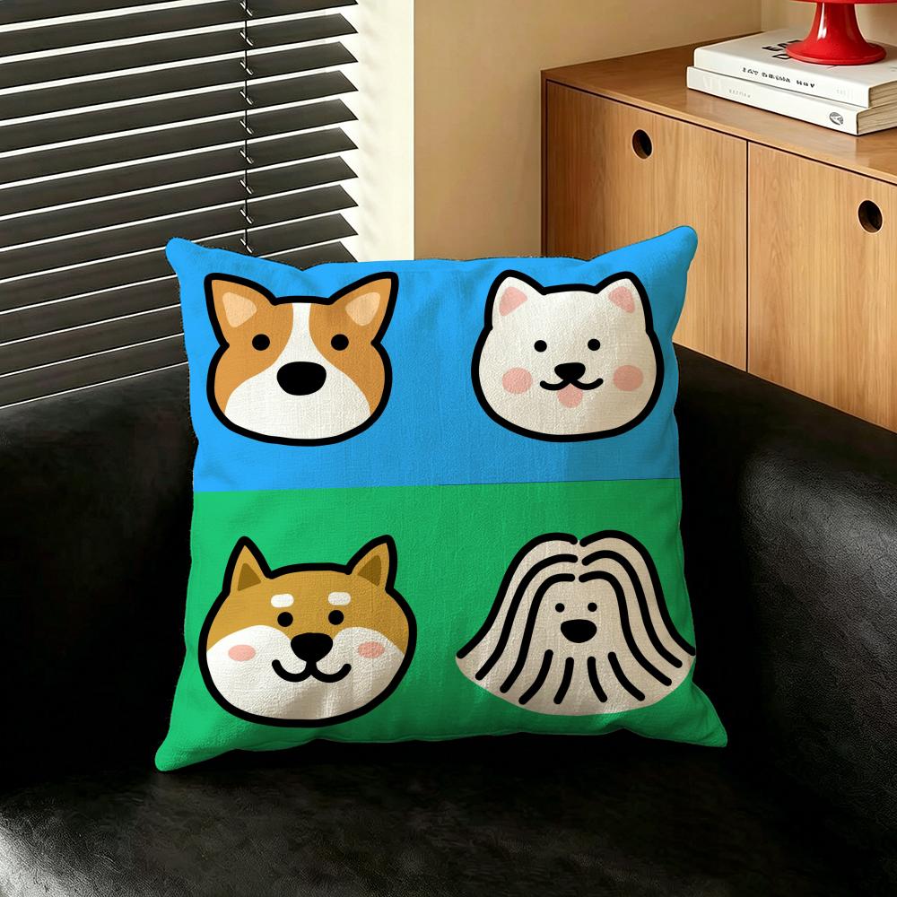 Art Cartoon simple llines ddog Cushion Cover Creative pillowcases for interior decoration office living room home Car hot