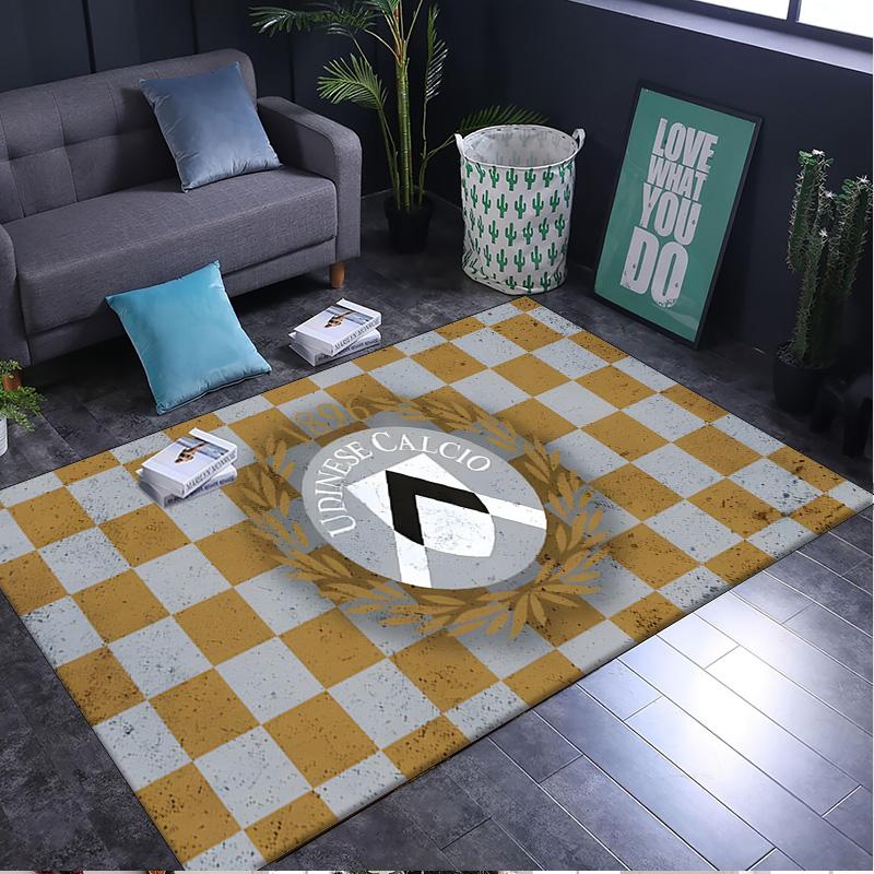 1PC rug Udinese-Calcio Crest Design Carpet, Chair Rug,Area Rug for Office Bedroom living rooms bedroom, Doormat decor Christmas fan gifts