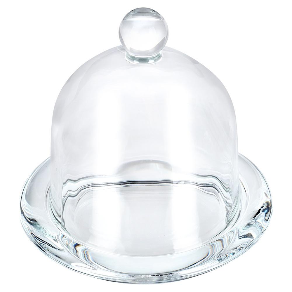 Glass Lemon Container with Lid for Storing and Serving Lemons