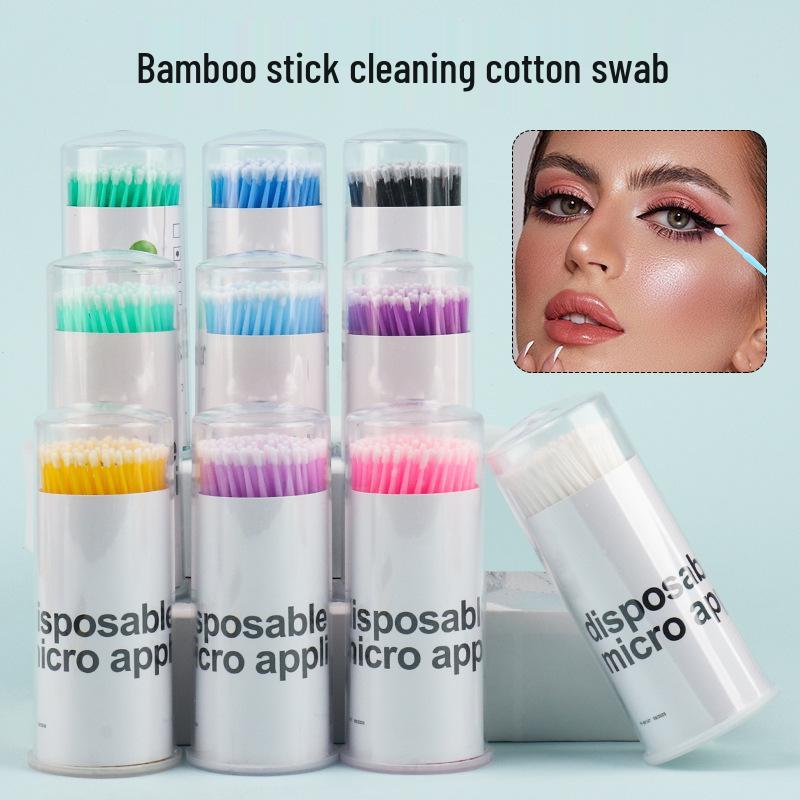 Bamboo Stick Cotton Swabs for Eyelash Extensions, Microblading, & Eyeshadow Application