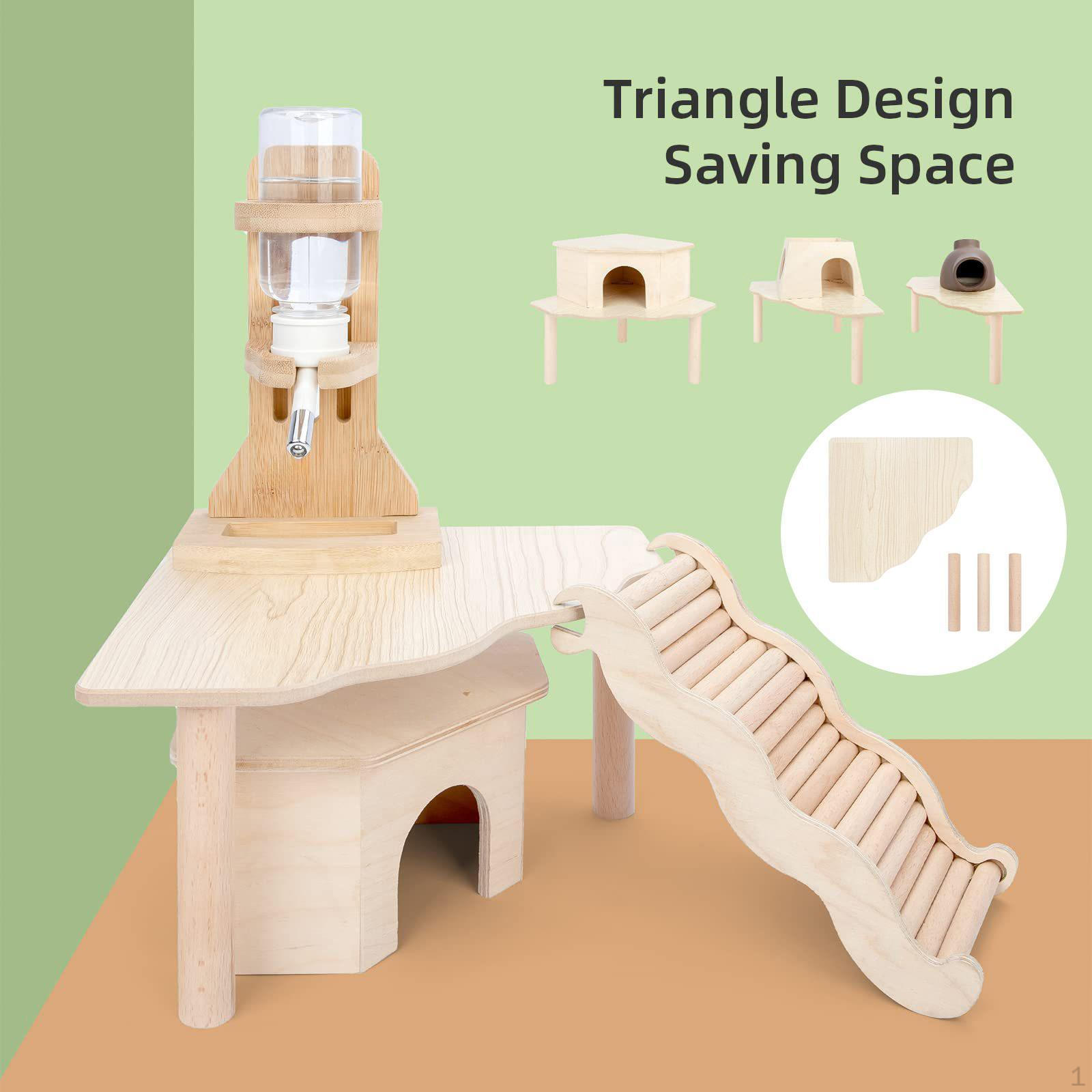 

Хомяк Стоящий с Держателем Портативный Декоративный Клетка для Лазания для Мелких Животных Ландшафтная Основа для Крысы