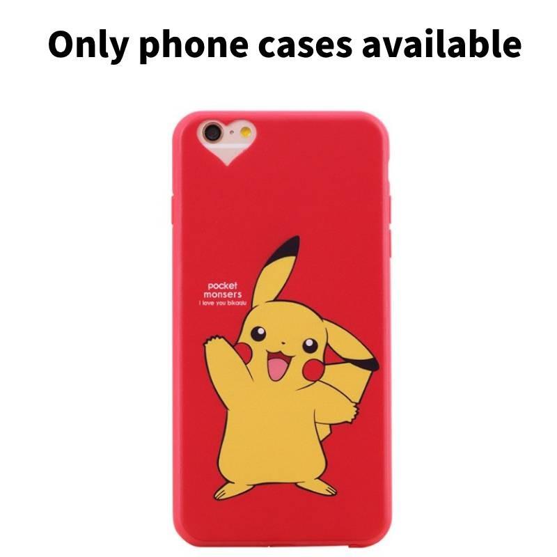

Cartoon Pokmon Pikachu Silicone Phone Cover Iphone Durable Material Design Teens Red-5