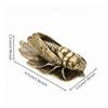 Brass Cicada Ornament Aged Vintage Bronze Tone Detailed