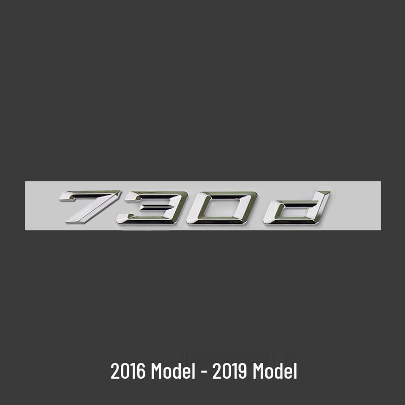 BMW 7er Modell 23 Heckemblem Aufkleber (740Li, 730Li, 750Li, 760Li)