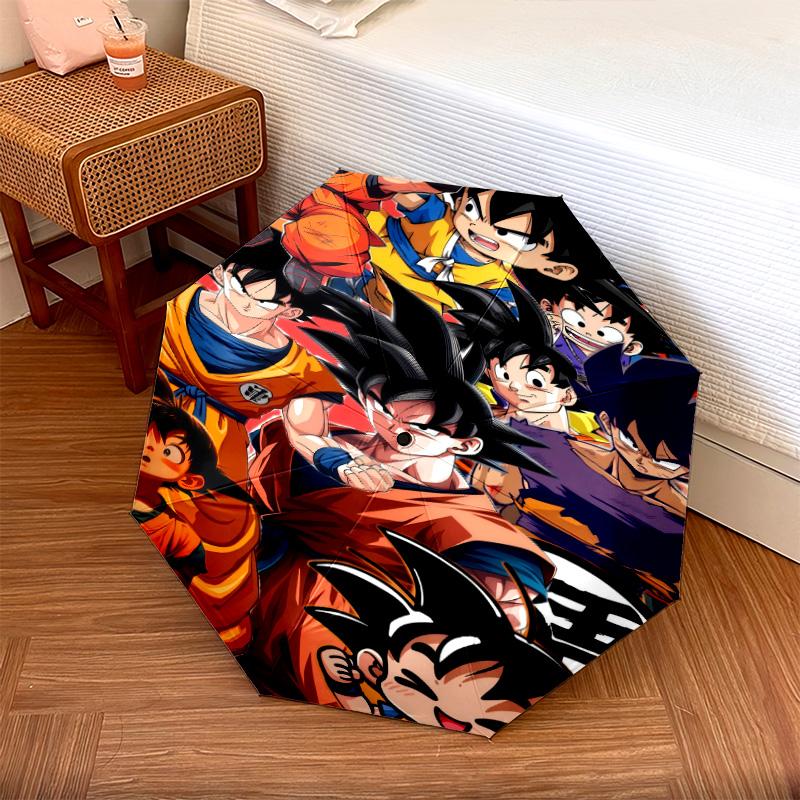 1 ΤΕΜ. Αυτόματο Πτυσσόμενο Ομπρέλα - Σχέδιο Son Goku Φορητό Πτυσσόμενο Σχέδιο Με 8 Ακτίνες Χριστουγεννιάτικα Δώρα Γενεθλίων