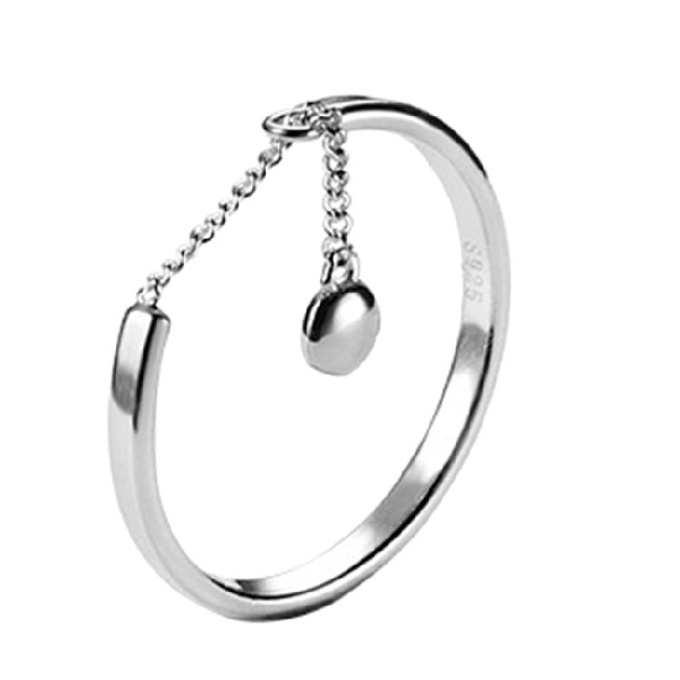 Open Rings Tassel Chain Promise Ring Finger Band Fashion Jewelry for Women Girls