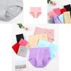 Comfortable High Waist Cotton Plus Size Women's Underwear With Sculpting Breathable Fabric