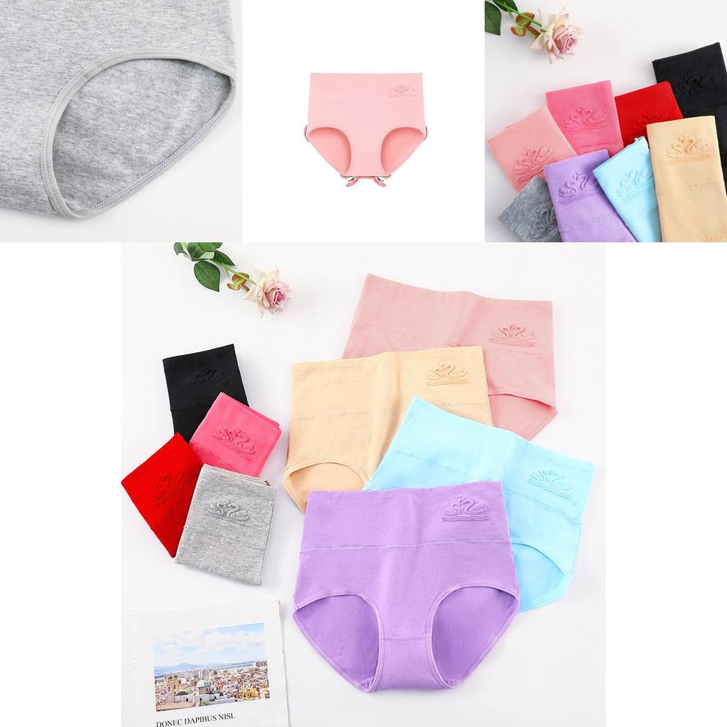 Comfortable High Waist Cotton Plus Size Women's Underwear With Sculpting Breathable Fabric