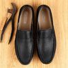 2025 Sommar Herr Casual Skor Läder Mockasiner Andningsbara Slip-on Båtskor Italienskt Lyxmärke Herr Körskor Loafers herrskor