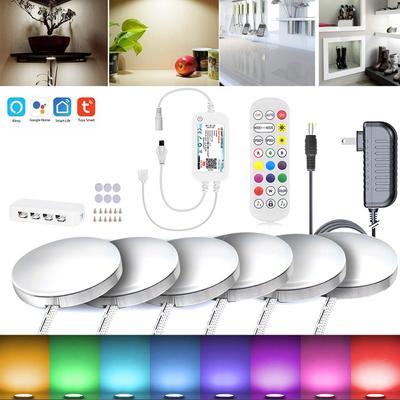 סט מלא 12V DC Tuya Wifi תאורת ארון תחתון שלט רחוק IR צבע יחיד/RGB/CCT עמעום מנורת LED תאורת מטבח עיצוב בית