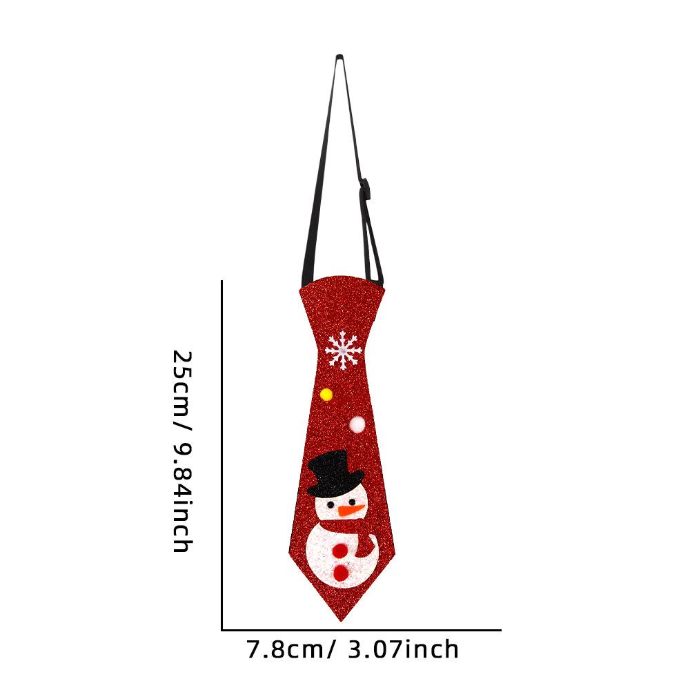

Рождественские галстуки Рождественские галстуки для мальчиков и девочек Фетровый красный галстук Санта-Клауса Xmax Аксессуары для костюмов для вечеринок Рождественские украшения 2023