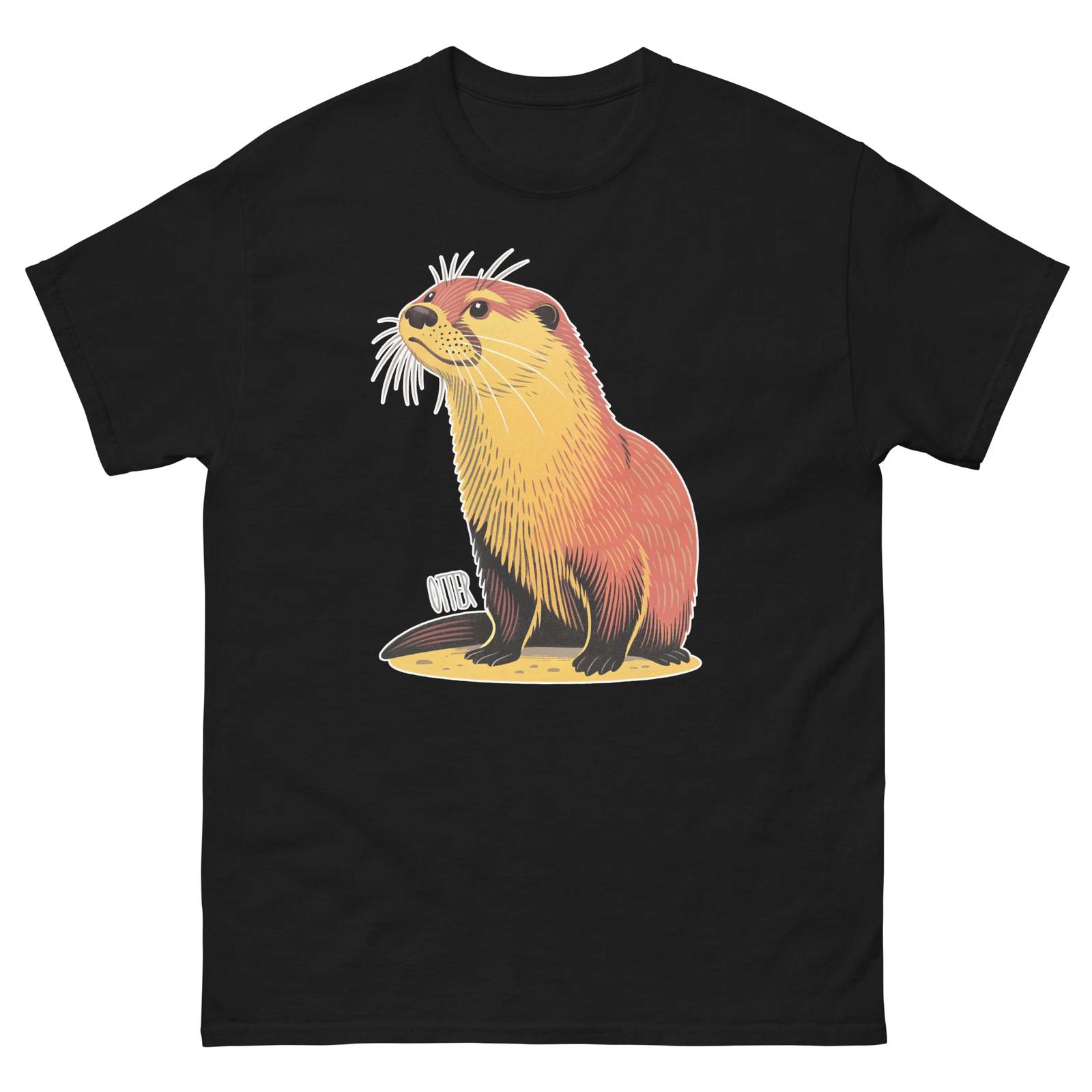 Otter Animal Nature Wonderful Amazing T-Shirt M
