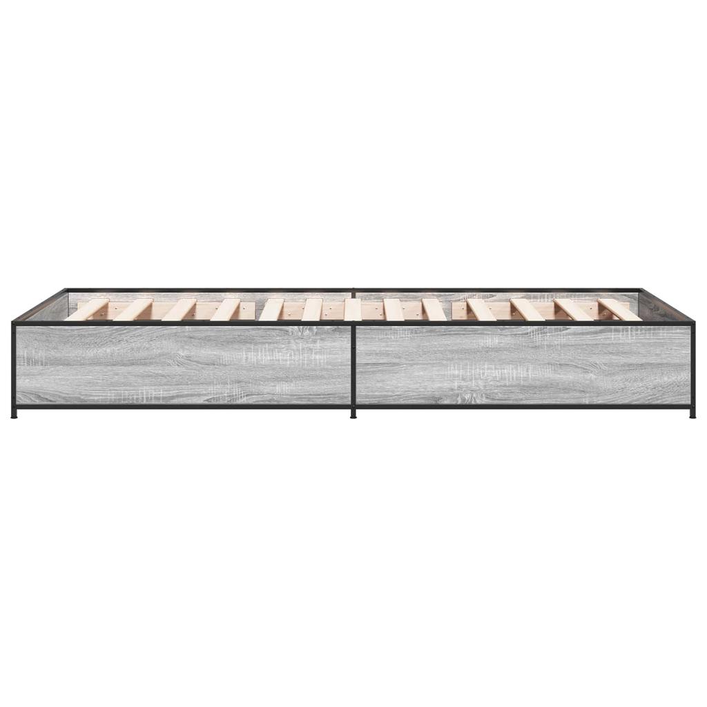 Bed Frame Grey Sonoma 80 x 200 cm Particleboard