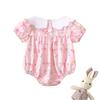 Unisex Infant Fashion Collar Romper For Baby Daily Wear