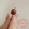 925 Sterling Silver Jewelry Red Agate Hollow Vintage Open Finger Rings for Women Wedding Party Jewelry for Girls Friend Gift