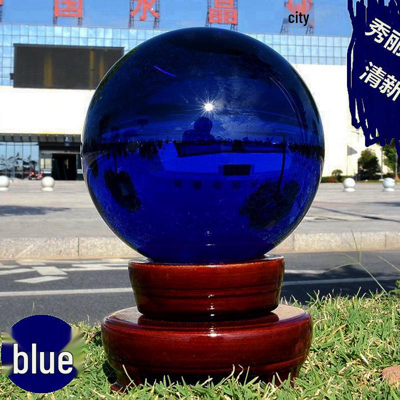 Creative Multi-Colored Crystal Ball Ornament for Living Room Desk Decoration