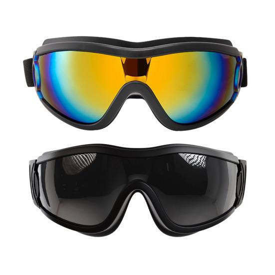 Hunde Sonnenbrille UV-Schutz Winddicht Hundeschutzbrille mit verstellbarem Riemen Outdoor für kleine, mittlere und große Hunderassen Anti-UV-Brille