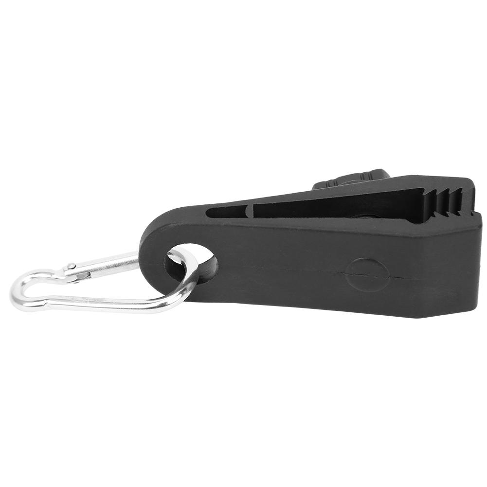 Outdoor Tent Retaining Clips Windproof Fixing Clamp with Carabiners Accessories for Camping Awning Caravan