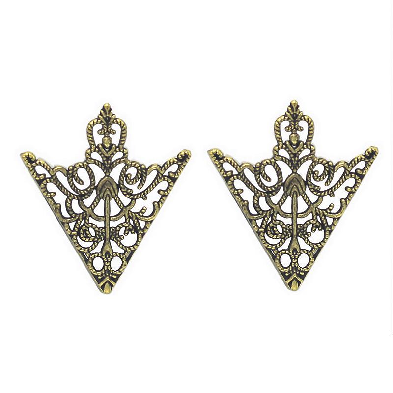 Retro Flower Lapel Pin & Metal Collar Tips Brooch for Men's and Women's Shirts - Simple, Elegant, and Literary Accessory