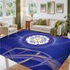 Leeds United Football Design Crystal Velvet Rug Soft Decorative Mat for Bedroom Entrance