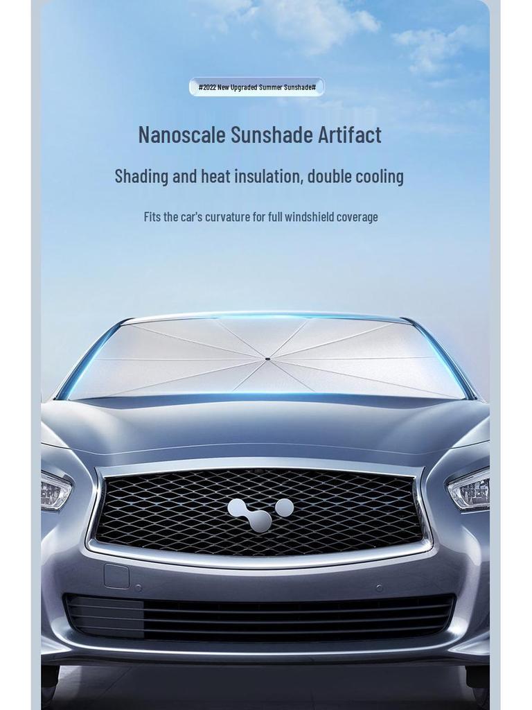 Small Car Windshield Sunshade - Heat Insulation & Sun Protection