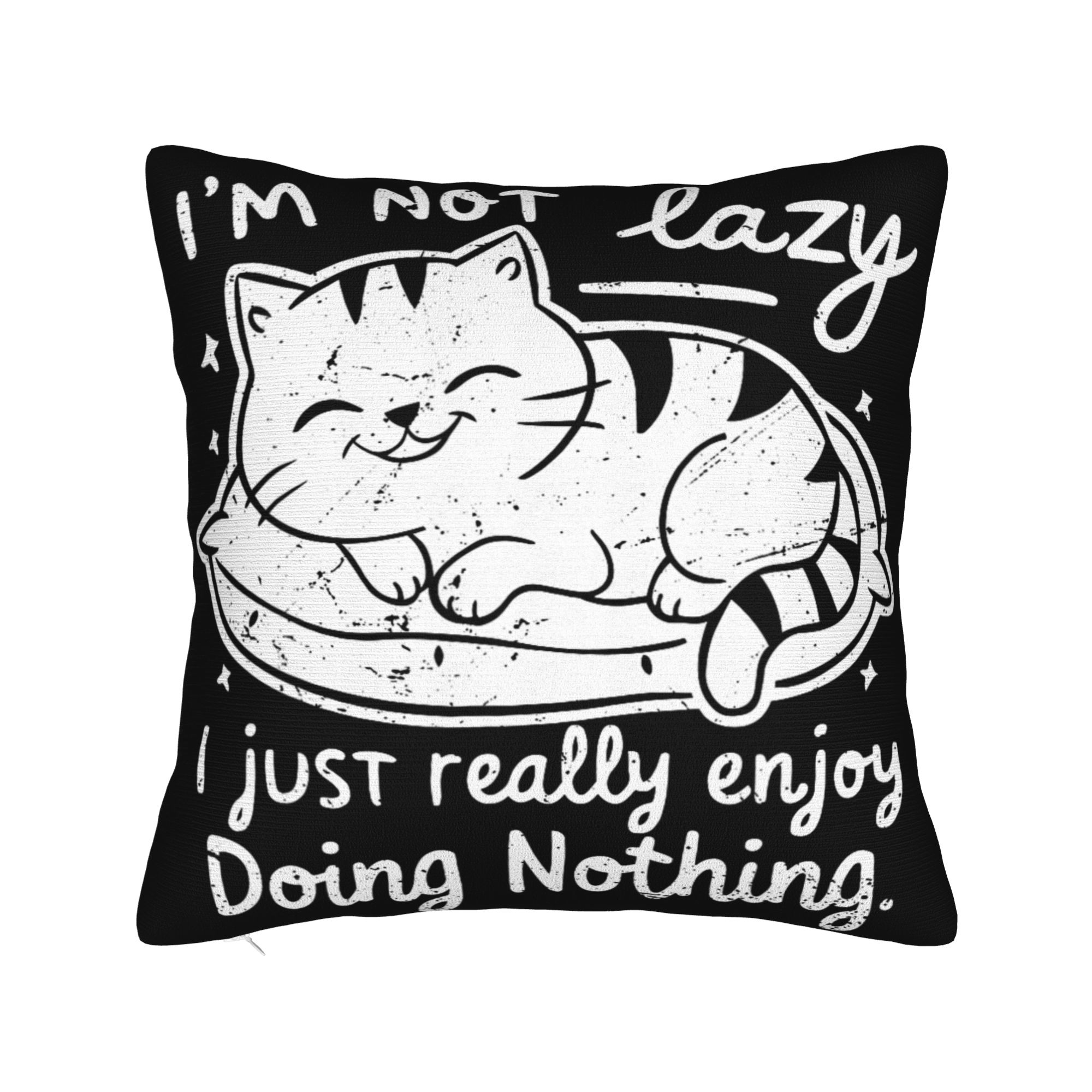 I m Not Lazy I Just Really Enjoy Doing Nothing Pillow Cover Printing Cushion Cover Decor Throw Pillow Case Cover Home Multi Size 30×30cm