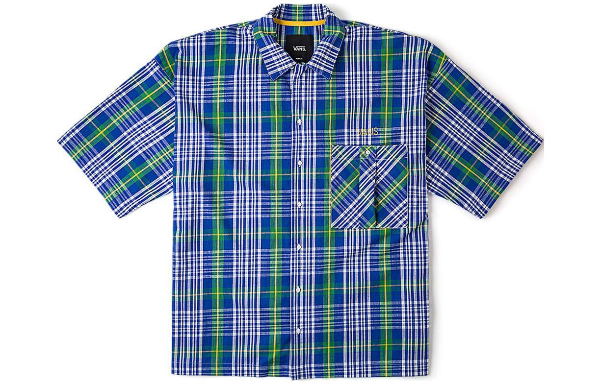 Vans TOKYO DESIGN COLLECTIVE Shirt Unisex Blue Plaid VN000H2RCYG M