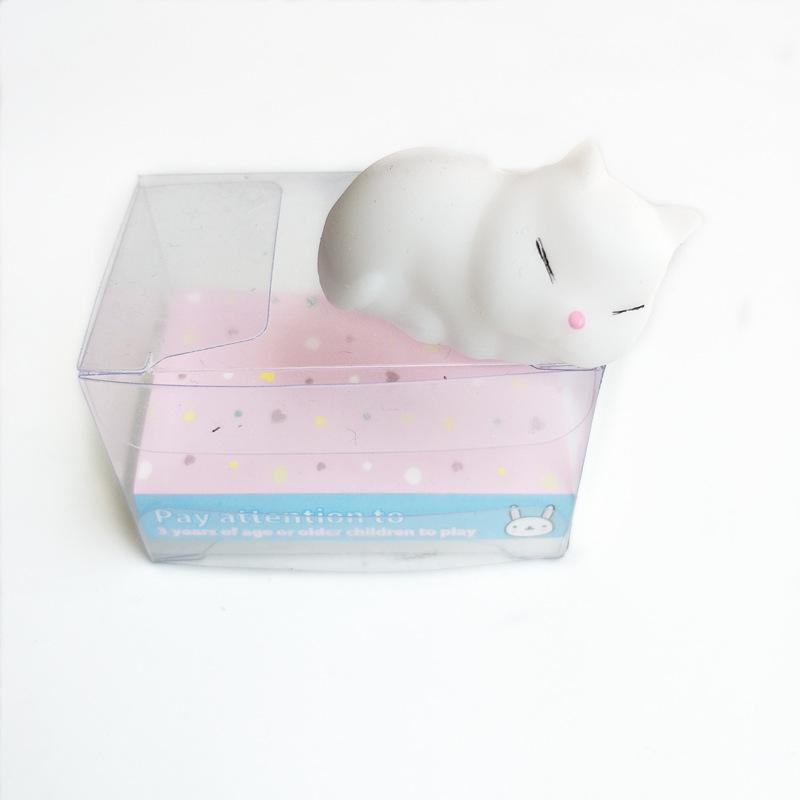 Japan Moe Small Animal Squeeze Toy: Soft Rubber Dumpling Peach