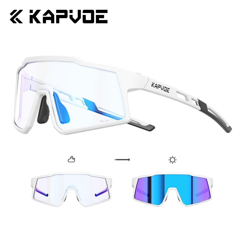 Kapvoe Kids Sports Sunglasses Photochromic Cycling Glasses Hiking Eyewear for Boys Girls Outdoor Baseball Goggles UV400 Running 7