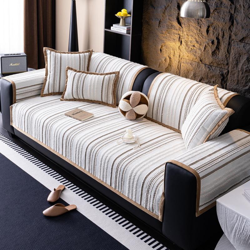Medieval Chenille Sofa Cushion  New Four-Season Universal Straight Row Leather Sofa Seat Cushion Cover Cloth Towel