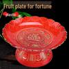 Auspicious Fawn Plastic Offering Fruit Plates - 7 Inch (10-Pack)
