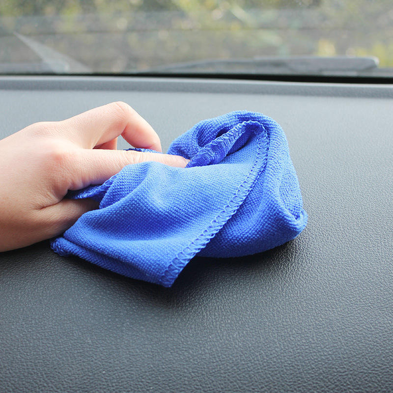 

10Pcs/Set Soft Absorbent Wash Cloth Car Auto Care Microfiber Cleaning Towels,Size: 30x30cm Blue
