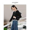JUZI AnnaCoco Women's Color-Block Faux Two-Piece Wool Blend Sweater