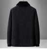 Men's Chenille Wool Jacket - Autumn/Winter, Plus Velvet, Thickened, Warm, for Middle-aged and Elderly