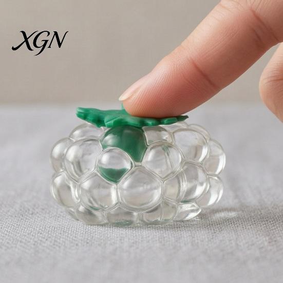 Office Desk Toy Strawberry Grape Stress Relief Toy, Realistic Fruit Squeeze Sensory Shaped Fidget Anxiety Relieving for Kids Adults