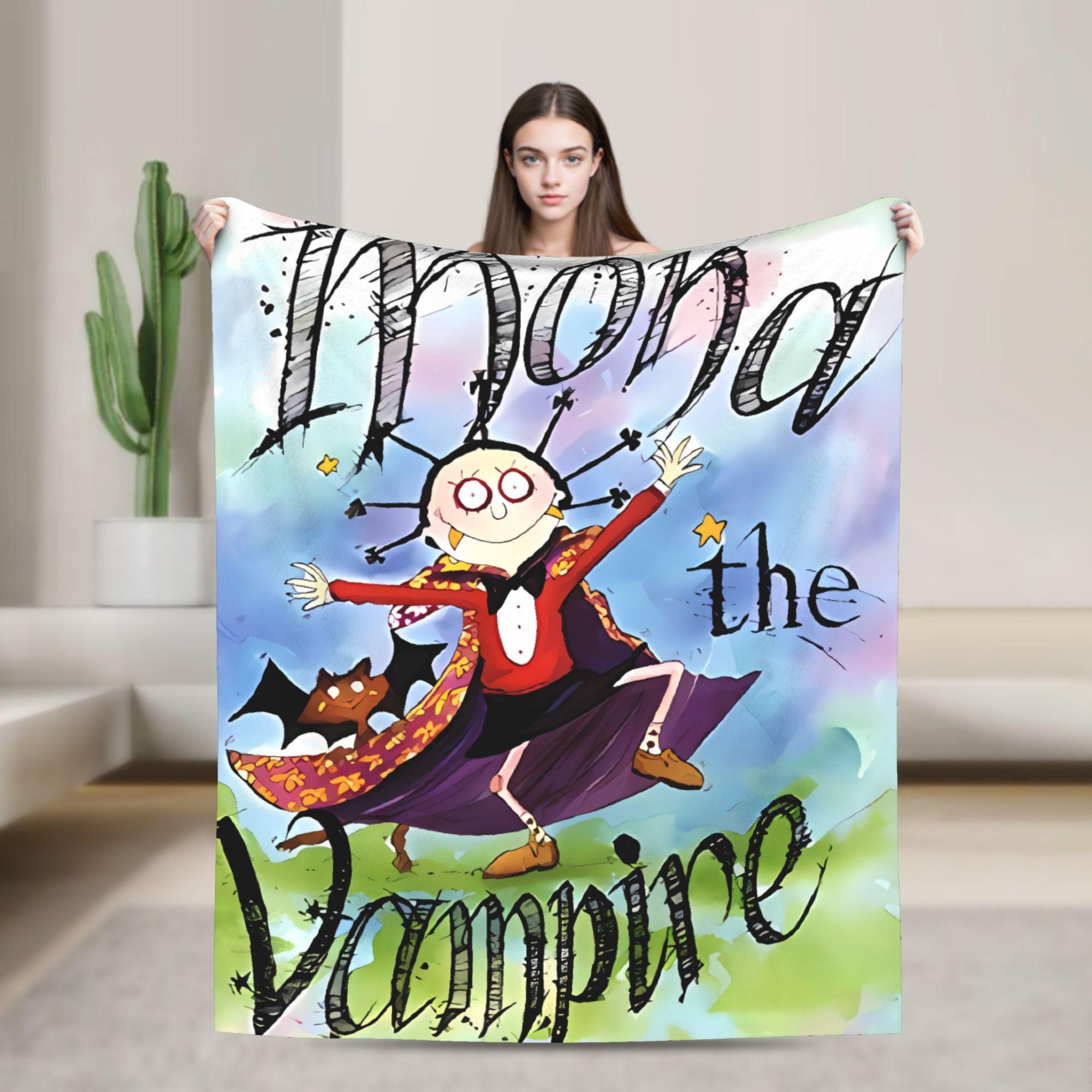 

Soft Warm Travel Mona The Vampires Throw Blanket Flannel Bedspread For Couch Chair Sofa Bed Graphic Sofa Bed Cover 75x90cm