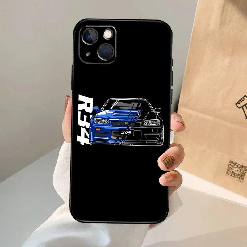Módní krásný měkký animovaný telefon pro iPhone Max 8 7 Mini 6 11 14 13 Plus X XS 6s Pro XR 12 Straight TPU silikonový měkký kryt