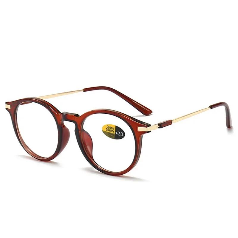 Fashion  Anti Blue Light Glasses Round Reading Glasses Presbyopic Eyeglasses Vision Care +0.00~+4.00 13colors Women Elderly