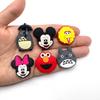 13-Piece Cartoon Shoe Charms: Sesame Street & Mickey, Soft Rubber, Fits Crocs Garden Shoes